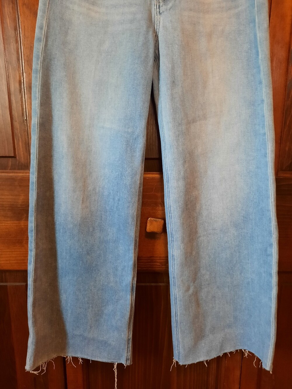 🛍 NWT Paige Anessa Park Avenue Wide Leg Jean High-rise Relaxed Denim Size 26P - Picture 6 of 16